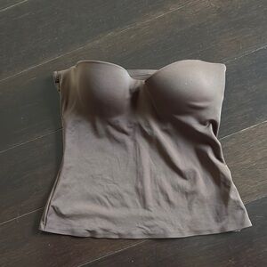 Strapless Brown Top